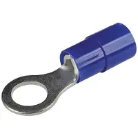 Seachoice Nylon Insulated Ring Terminal 16-14 Awg 100 Units Blauw 8