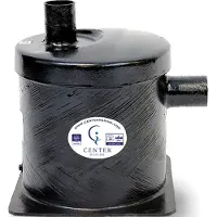 Centek Vernalift Side In-top Out Exhaust Muffler Zwart