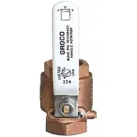 Groco In-line Ball Ventiel Brz