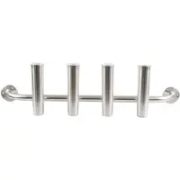 Taco Metals 4 Rods Transom Mount Rod Holder Zilver