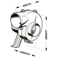 Jabsco Ventilator Met Flexibele Montage