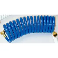 T-h Marine Wash Down Coiled Hose 7.62 M Blauw