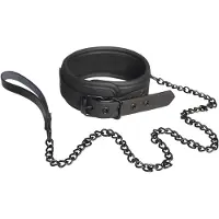 Dream Toys Blaze Halsband en Leiband Halsband met Leiband Zwart