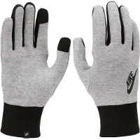 Nike Vingerhandschoenen 'Club Fleece 2.0' grijs gemêleerd / zwart