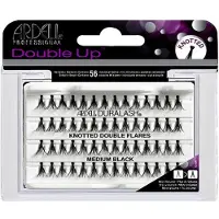 Ardell Double Up DuraLash Knotted - Medium Black
