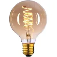 Highlight E27 Filamentlamp LED - Globe 80 - 9W dimbaar - Amber