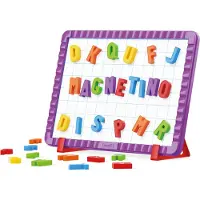 Quercetti Lavagna magneetletters op een magneetbord 48-delig