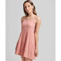 Superdry Mini Beach Cami-jurk Roze Grootte: 42