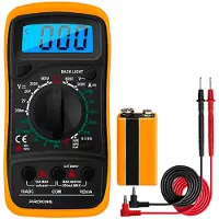PROKING Digitale Multimeter - AC / DC - Incl. 9V Batterij - Klemtangen - Opberghoes - Multi Meter