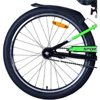 Volare sportivo kinderfiets - jongens - 24 inch - zwart groen