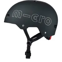 Micro Fietshelm ABS Deluxe Zwart L - met LED-verlichting en magnetische sluiting