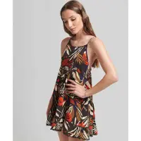 Superdry Mini Beach Cami-jurk Bruin Grootte: 38