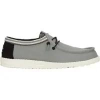 HeyDude Instapper Men Wally Letterman Light Grey / White-Schoenmaat 45