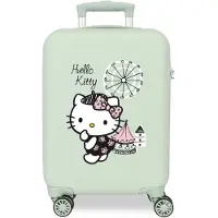 Disney Disneyvoor meisjes. 4741341 Hello Kitty Fair handbagage 50 cm stijf groen (OSFA), Casual, ABS/polycarbonaat, Cabine, kinderkleding