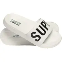 Superdry Code Core Badslippers Wit Grootte: M