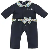 Corolle poppenkleding jumpsuit marineblauw 36cm - accessoire babypop.