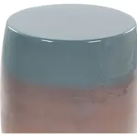 Beliani FRAGUITA - Bijzettafel - Goudbruin/Blauw - Ijzer