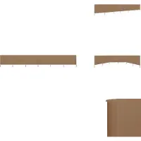 vidaXL Windscherm - Windschermen - Scherm - Schermen - Windscherm 6-panelen 800x120 cm stof taupe
