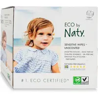 Naty Billendoekjes Sensitive Ongeparfumeerd 3x56 = 168 stuks