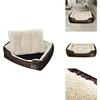 vidaXL Warm hondenbed met kussen, maat XL - Hondenbedden