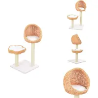 vidaXL Kraboom voor katten, sisal, natuurlijk wilhout - Krabomen