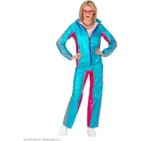 Widmann Rave Op Soundwaves Retro Trainingspak Blauw Kostuum