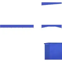 vidaXL Windscherm - Windschermen - Scherm - Schermen - Windscherm 9-panelen 1200x160 cm stof azuurblauw