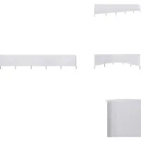 vidaXL Windscherm - Windschermen - Scherm - Schermen - Windscherm 5-panelen 600x80 cm stof zandwit