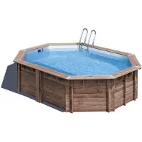 Gre Accessories Bambu 535x335x130 Cm Houten Zwembadliner