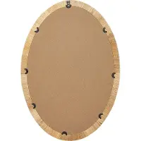 Beliani FOISSY - Wandspiegel - Naturel - Rotan