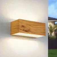 LumenXL Moderne wandlamp in houtoptiek - Kai