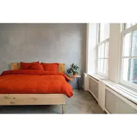 Kayori Dekbedovertrek Nikko Rood Linnen-260 x 200 / 220 cm | Extra Breed