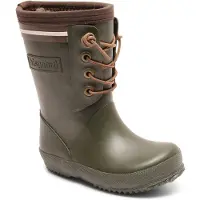 Bisgaard Regenlaars Kids Lace Thermo Green-Schoenmaat 38