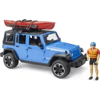 BRUDER Wrangler Rubicon met Kayak and kayaker 1:16
