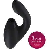 Womanizer Duo 2 - DE TarzanVibrator - Luchtdruk (clitoris) + Vibrator (G-Spot) - Herlaadbaar - Waterdicht - Zwart