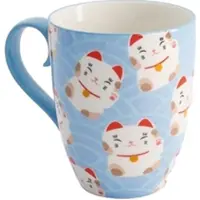 Tokyo Design Studio - Kawaii Lucky Cat - mok 380ml lichtblauw