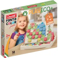 Quercetti Play Eco+ FantaColor Insteek Mozaïek Junior (58-Delig)