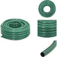 vidaXL Tuinslang - Tuinslangen - Irrigatieslang - Slang - Tuinslang 0,75'' 30 m PVC groen