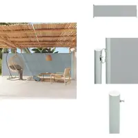 vidaXL Windscherm - Windschermen - Zijscherm - Tuinscherm - Tuinscherm uittrekbaar 180x600 cm grijs