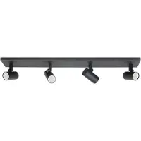Highlight Zwarte Opbouwspot Piccolo 4 Lichts