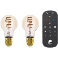 Eglo starter-z Starterspakket - 2x E27 Spiral LED lampen - Afstandsbediening - Zigbee