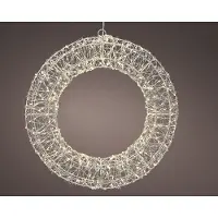 Kaemingk Frame light micro LED buiten L7-W58-H58 cm zilver/warm wit I Lumineo