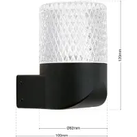 Orion LED-wandlamp buiten Monido, zwart, Aluminium, Modern, LED wandlamp buiten