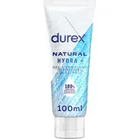 Durex Glijmiddel Natural Hydra+ 100% natuurlijk - 2 x 100 ml - Voordeelverpakking