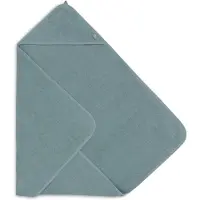 Jollein - Badcape Badstof 75x75cm - Baby Handdoek met Badcape, Omslagdoek, Badponcho - Sea Green