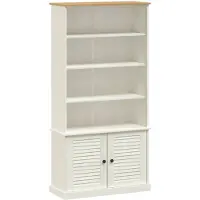 vidaXL Boekenkast VIGO 85x35x170 cm massief grenenhout wit