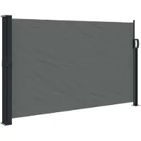 vidaXL Uitschuifbaar zijluifel antraciet 117x300 cm