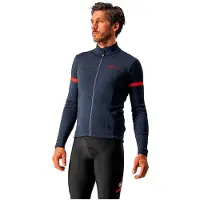 Castelli Fondo 2 FZ Long Sleeve Jersey Blauw, Maat XXL