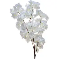 Clayre & Eef Kunstbloem 95 cm Wit Kunststof Wit