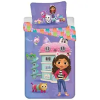 Disney Gabby's Poppenhuis kinderdekbedovertrek Purrfectly - polykatoen